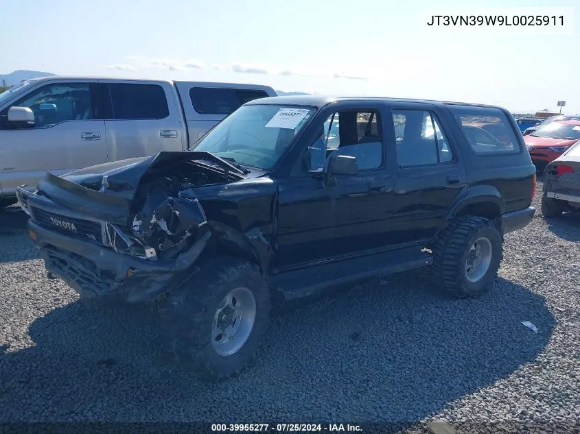 1990 Toyota 4Runner VIN: JT3VN39W9L0025911 Lot: 39955277