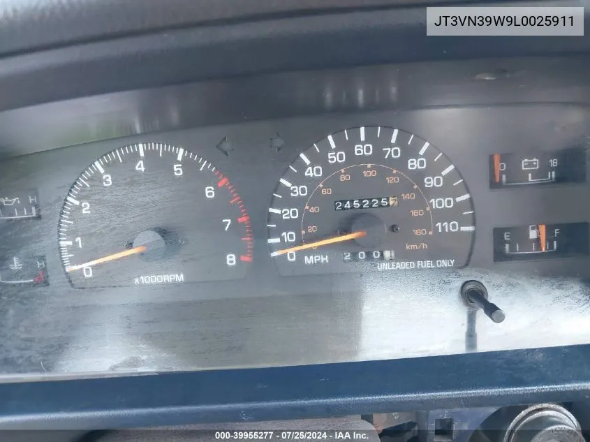 1990 Toyota 4Runner VIN: JT3VN39W9L0025911 Lot: 39955277