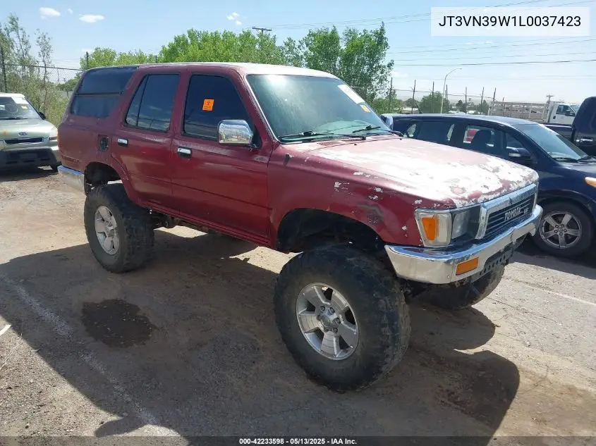 1990 Toyota 4Runner Vn39 Sr5 VIN: JT3VN39W1L0037423 Lot: 42233598