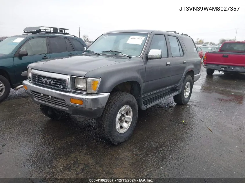 1991 Toyota 4Runner Vn39 Sr5 VIN: JT3VN39W4M8027357 Lot: 41062867