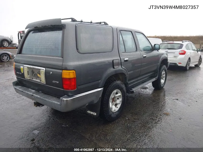 1991 Toyota 4Runner Vn39 Sr5 VIN: JT3VN39W4M8027357 Lot: 41062867