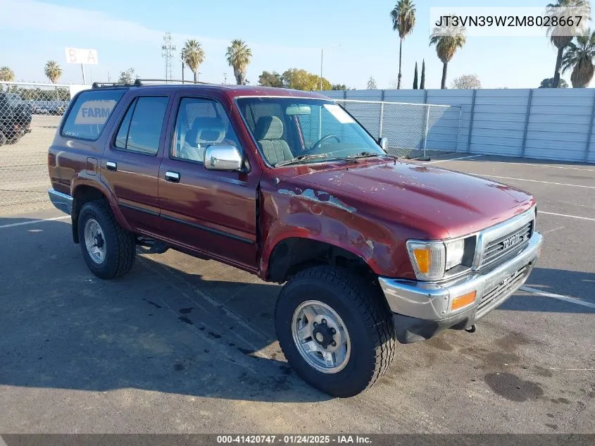 1991 Toyota 4Runner Vn39 Sr5 VIN: JT3VN39W2M8028667 Lot: 41420747