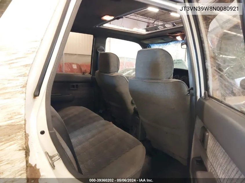 1992 Toyota 4Runner Vn39 Sr5 VIN: JT3VN39W8N0080921 Lot: 39360202