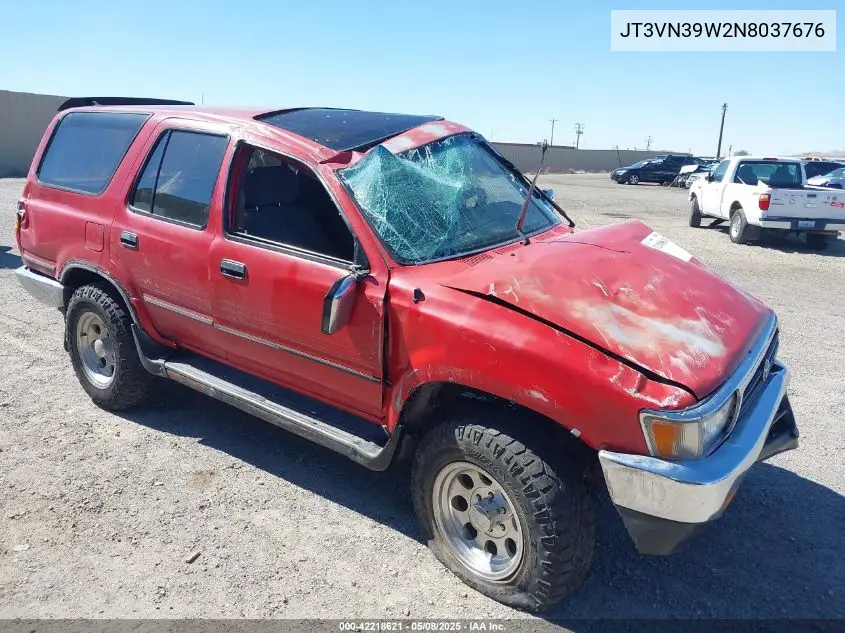 1992 Toyota 4Runner Vn39 Sr5 VIN: JT3VN39W2N8037676 Lot: 42218621