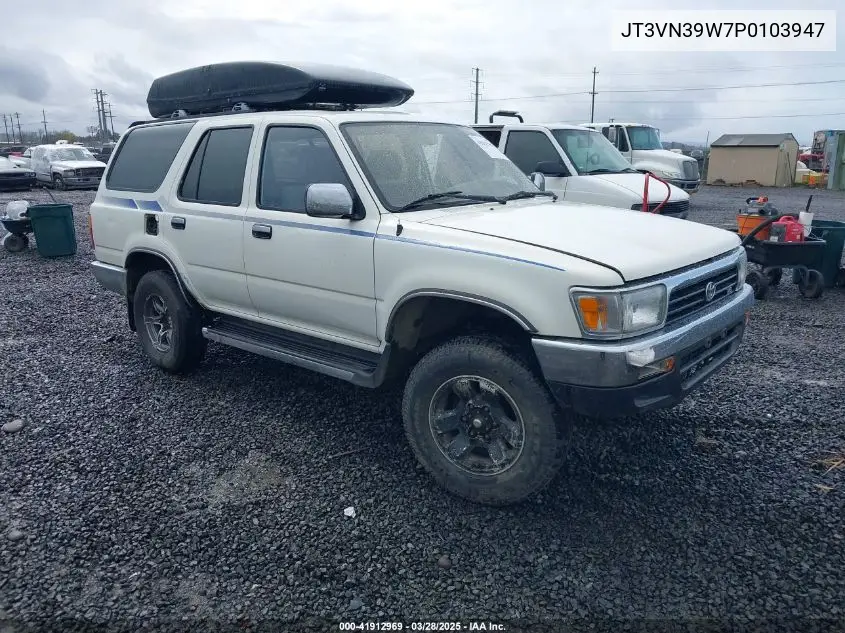 1993 Toyota 4Runner Vn39 Sr5 VIN: JT3VN39W7P0103947 Lot: 41912969
