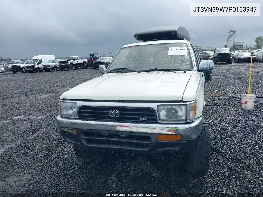 1993 Toyota 4Runner Vn39 Sr5 VIN: JT3VN39W7P0103947 Lot: 41912969