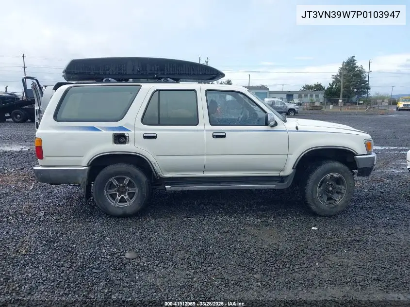 1993 Toyota 4Runner Vn39 Sr5 VIN: JT3VN39W7P0103947 Lot: 41912969