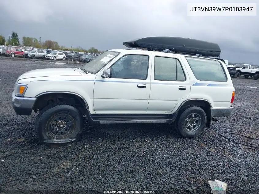 1993 Toyota 4Runner Vn39 Sr5 VIN: JT3VN39W7P0103947 Lot: 41912969