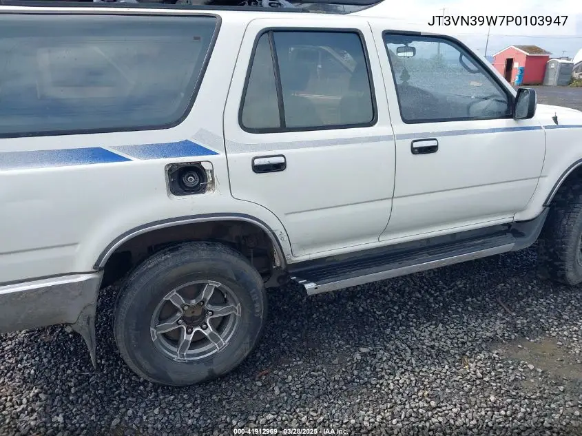 1993 Toyota 4Runner Vn39 Sr5 VIN: JT3VN39W7P0103947 Lot: 41912969