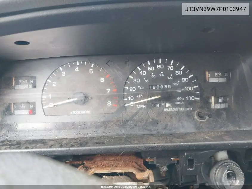 1993 Toyota 4Runner Vn39 Sr5 VIN: JT3VN39W7P0103947 Lot: 41912969