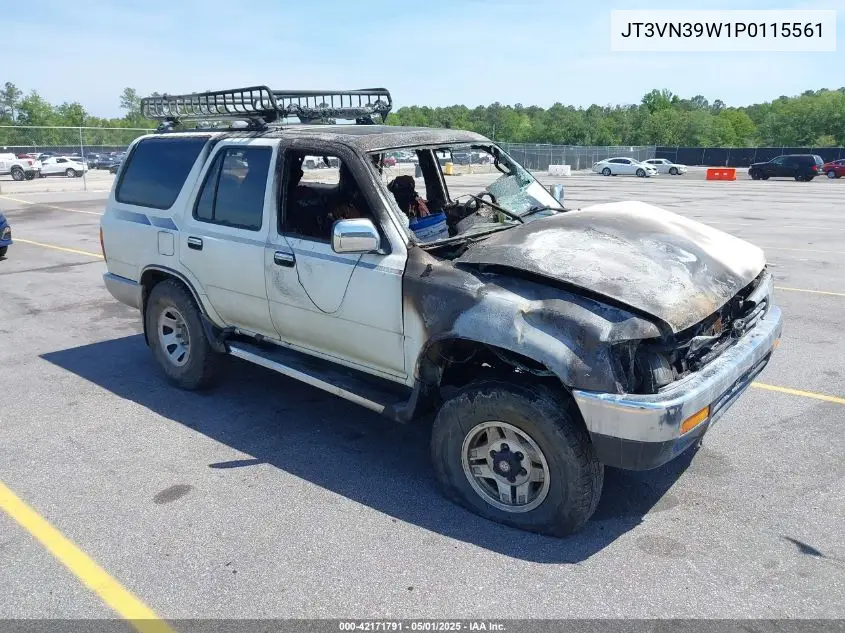 1993 Toyota 4Runner Vn39 Sr5 VIN: JT3VN39W1P0115561 Lot: 42171791