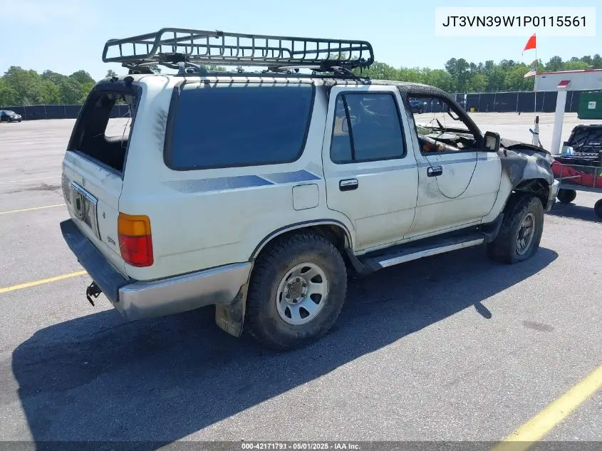 1993 Toyota 4Runner Vn39 Sr5 VIN: JT3VN39W1P0115561 Lot: 42171791