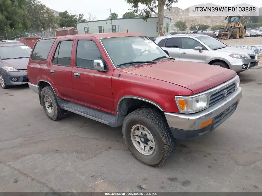 1993 Toyota 4Runner Vn39 Sr5 VIN: JT3VN39W6P0103888 Lot: 42583000