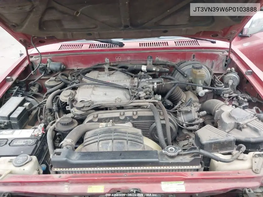 1993 Toyota 4Runner Vn39 Sr5 VIN: JT3VN39W6P0103888 Lot: 42583000