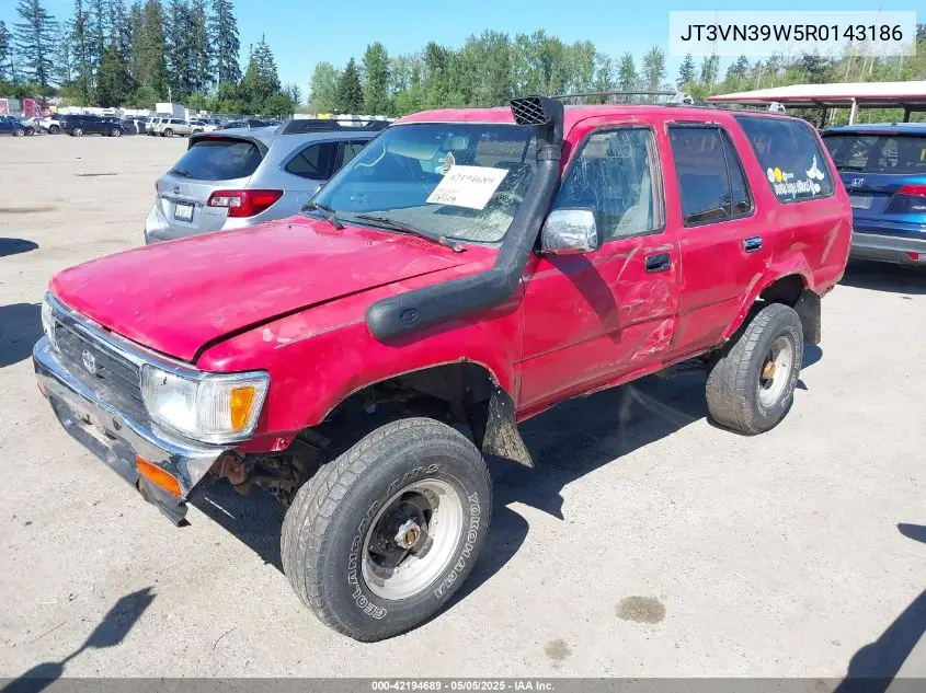 1994 Toyota 4Runner Vn39 Sr5 VIN: JT3VN39W5R0143186 Lot: 42194689