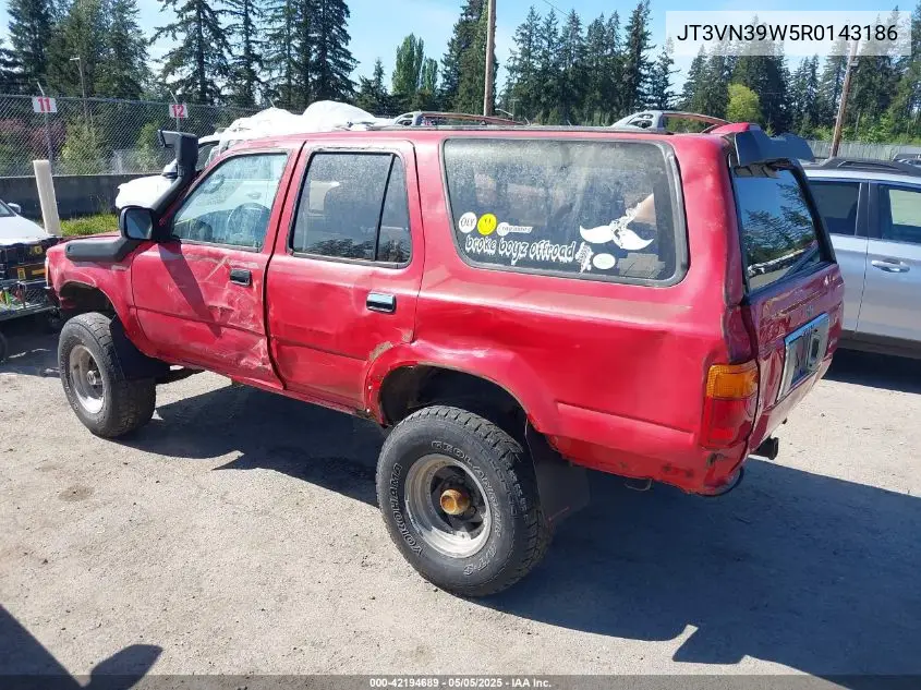 1994 Toyota 4Runner Vn39 Sr5 VIN: JT3VN39W5R0143186 Lot: 42194689