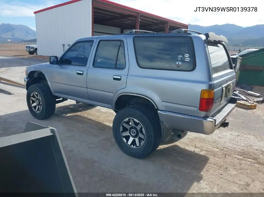 1994 Toyota 4Runner Vn39 Sr5 VIN: JT3VN39W5R0139378 Lot: 42228215