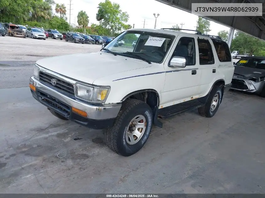 1994 Toyota 4Runner Vn39 Sr5 VIN: JT3VN39W4R8062939 Lot: 42434249