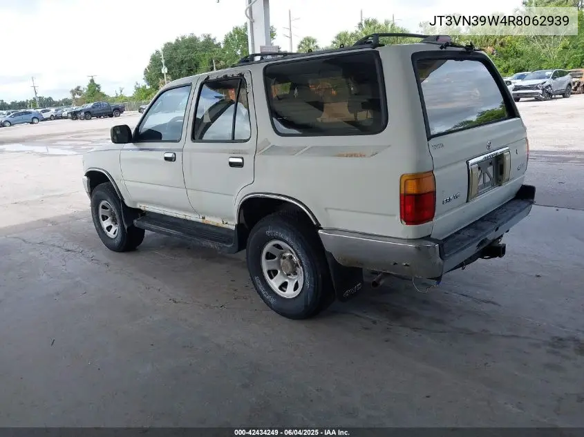 1994 Toyota 4Runner Vn39 Sr5 VIN: JT3VN39W4R8062939 Lot: 42434249