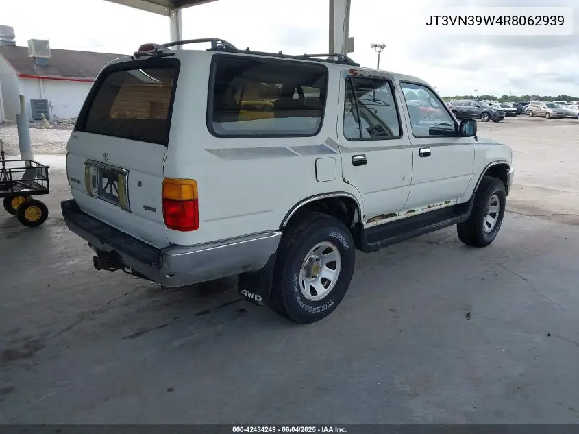 1994 Toyota 4Runner Vn39 Sr5 VIN: JT3VN39W4R8062939 Lot: 42434249