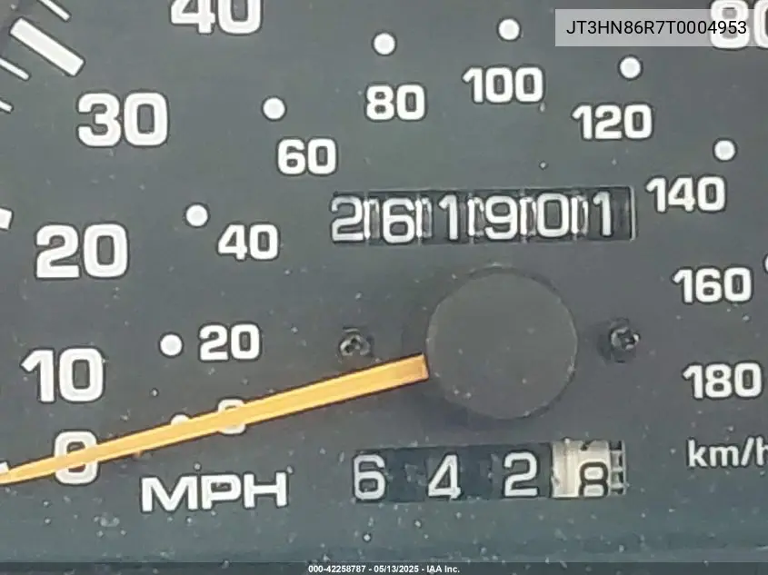 1996 Toyota 4Runner Sr5 VIN: JT3HN86R7T0004953 Lot: 42258787