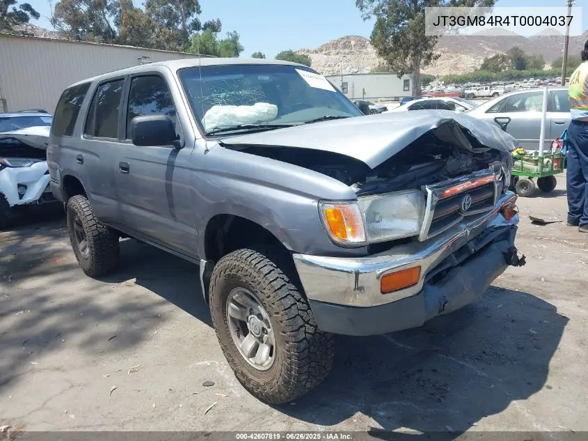 1996 Toyota 4Runner VIN: JT3GM84R4T0004037 Lot: 42607819
