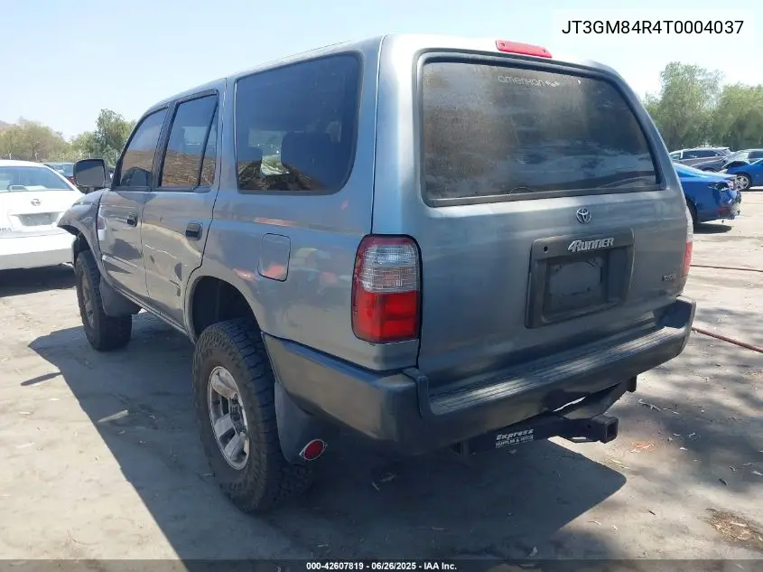 1996 Toyota 4Runner VIN: JT3GM84R4T0004037 Lot: 42607819