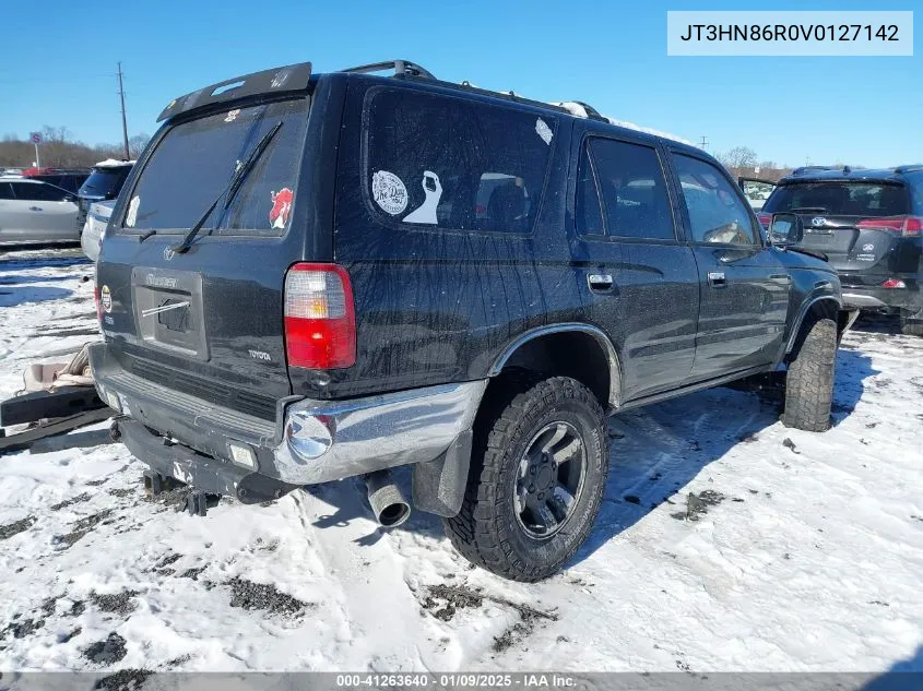 1997 Toyota 4Runner Sr5 V6 VIN: JT3HN86R0V0127142 Lot: 41263640
