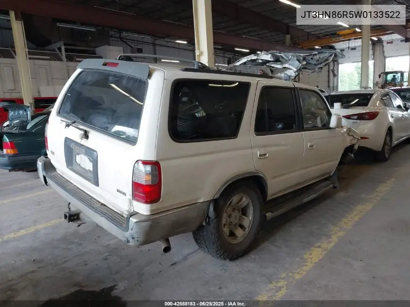1998 Toyota 4Runner Sr5 V6 VIN: JT3HN86R5W0133522 Lot: 42588183