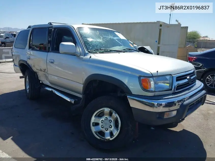 1999 Toyota 4Runner Sr5 V6 VIN: JT3HN86R2X0196837 Lot: 42256702
