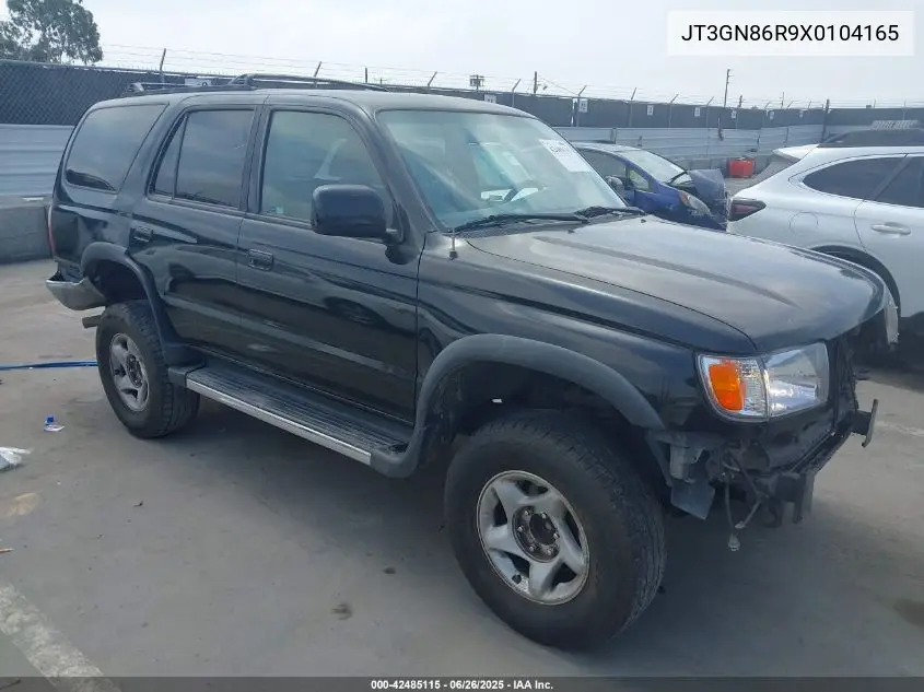 1999 Toyota 4Runner Sr5 V6 VIN: JT3GN86R9X0104165 Lot: 42485115