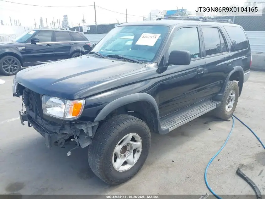 1999 Toyota 4Runner Sr5 V6 VIN: JT3GN86R9X0104165 Lot: 42485115