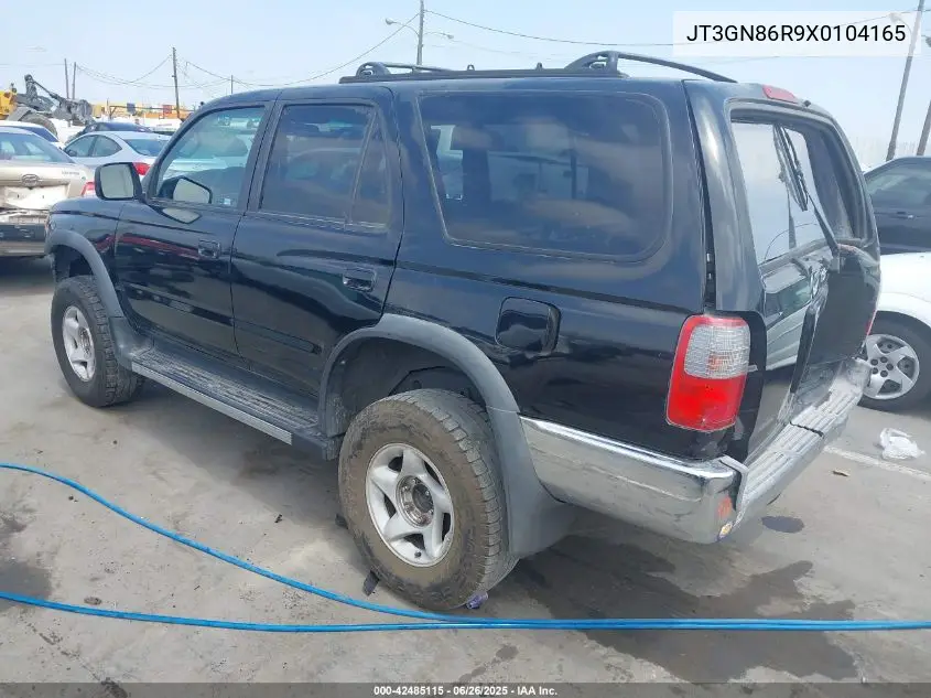 1999 Toyota 4Runner Sr5 V6 VIN: JT3GN86R9X0104165 Lot: 42485115