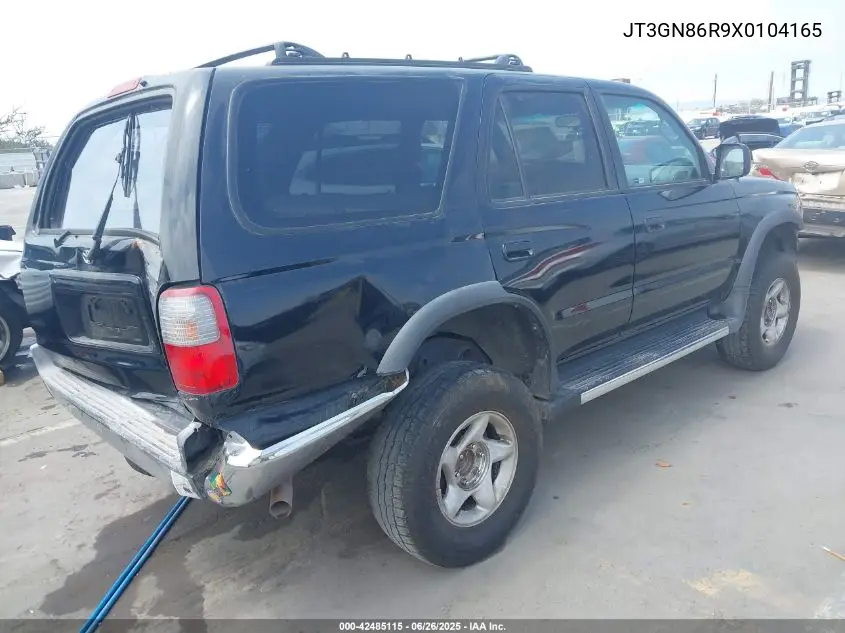 1999 Toyota 4Runner Sr5 V6 VIN: JT3GN86R9X0104165 Lot: 42485115