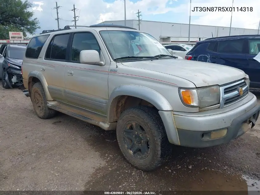 1999 Toyota 4Runner Limited V6 VIN: JT3GN87R5X0114318 Lot: 42609851