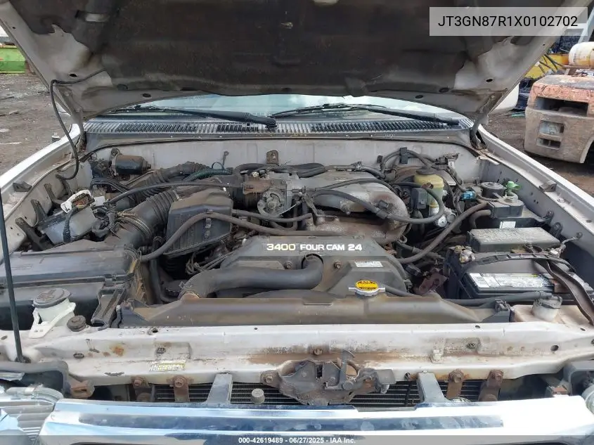 1999 Toyota 4Runner Limited V6 VIN: JT3GN87R1X0102702 Lot: 42619489