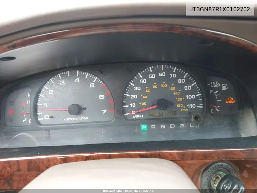 1999 Toyota 4Runner Limited V6 VIN: JT3GN87R1X0102702 Lot: 42619489