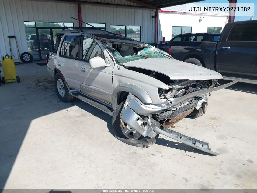2000 Toyota 4Runner Limited V6 VIN: JT3HN87RXY0271882 Lot: 42245589