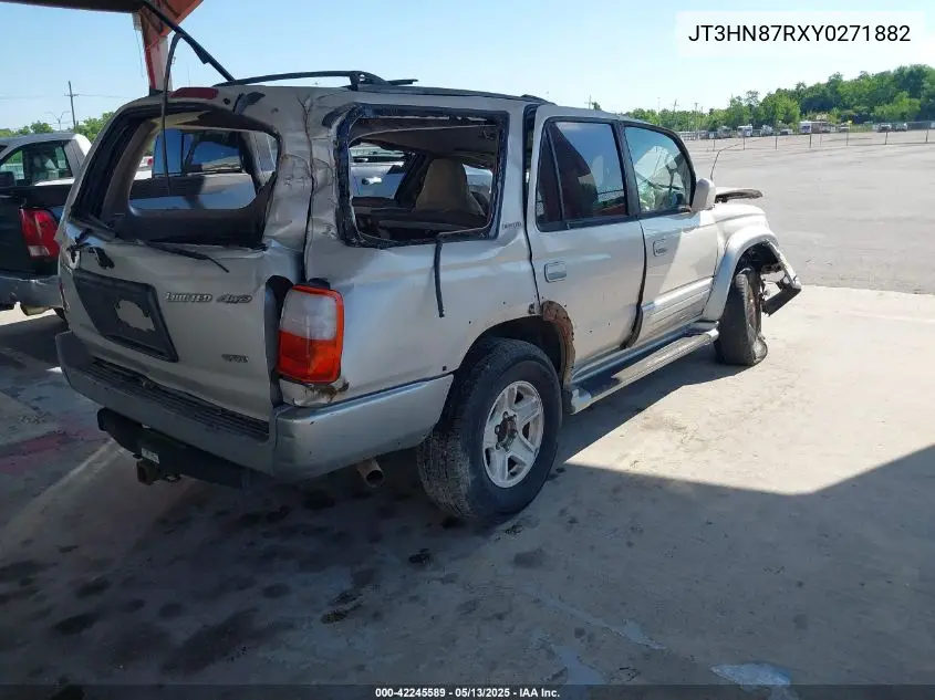 2000 Toyota 4Runner Limited V6 VIN: JT3HN87RXY0271882 Lot: 42245589