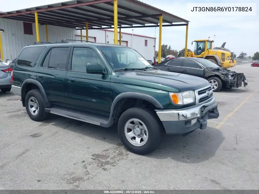 2000 Toyota 4Runner Sr5 V6 VIN: JT3GN86R6Y0178824 Lot: 42249562
