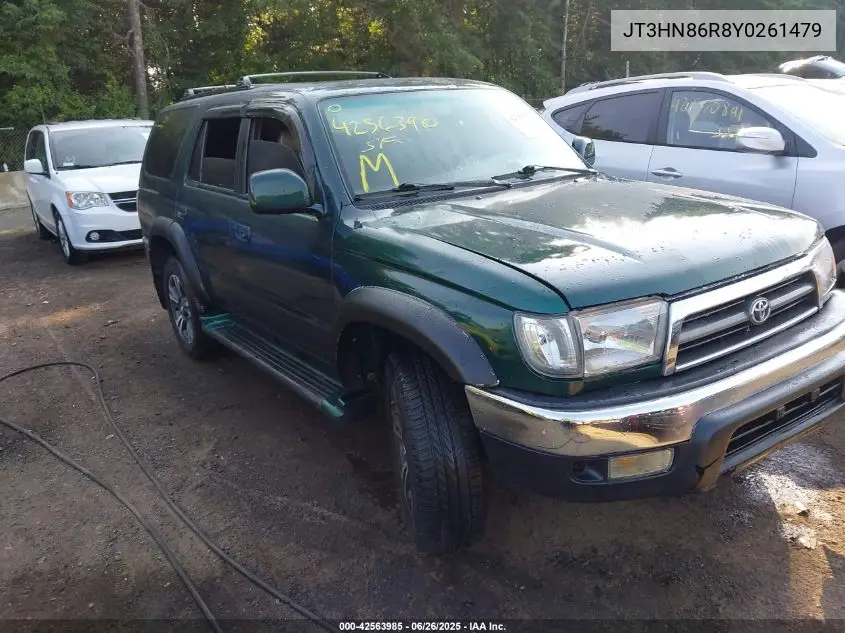 2000 Toyota 4Runner Sr5 V6 VIN: JT3HN86R8Y0261479 Lot: 42563985