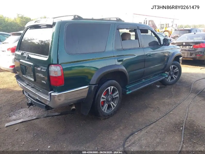 2000 Toyota 4Runner Sr5 V6 VIN: JT3HN86R8Y0261479 Lot: 42563985