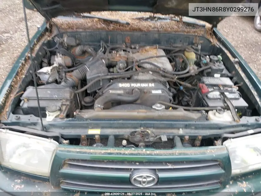 2000 Toyota 4Runner Sr5 V6 VIN: JT3HN86R8Y0299276 Lot: 42600121