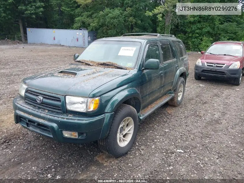 2000 Toyota 4Runner Sr5 V6 VIN: JT3HN86R8Y0299276 Lot: 42600121