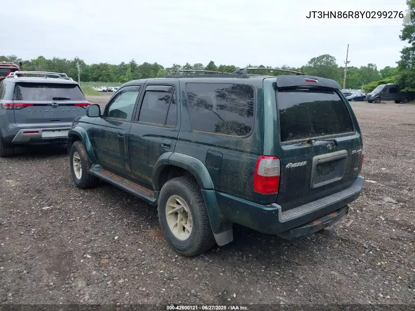 2000 Toyota 4Runner Sr5 V6 VIN: JT3HN86R8Y0299276 Lot: 42600121
