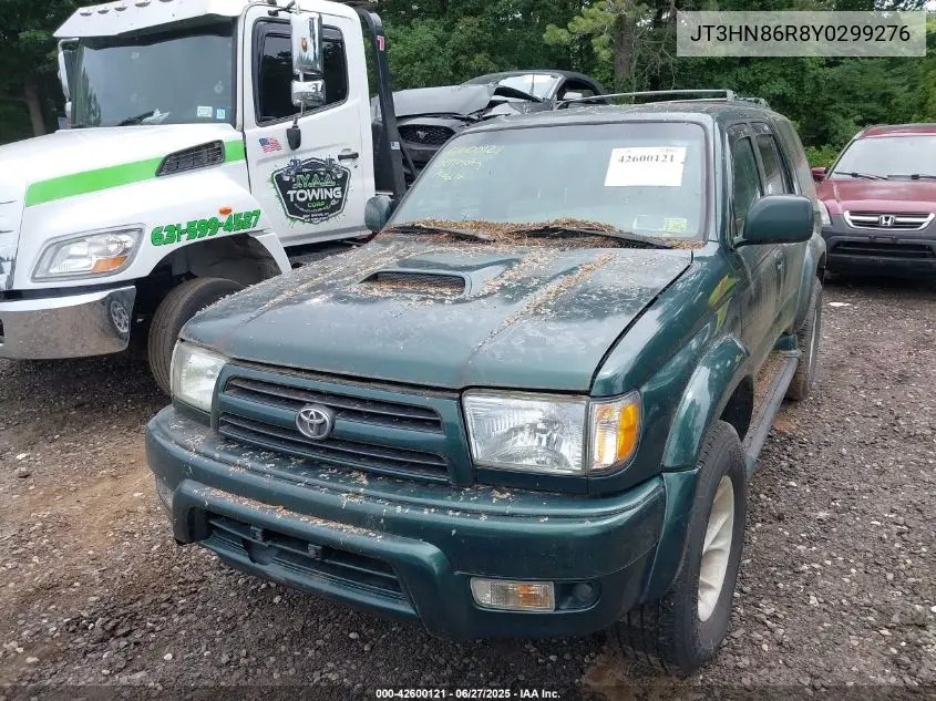 2000 Toyota 4Runner Sr5 V6 VIN: JT3HN86R8Y0299276 Lot: 42600121
