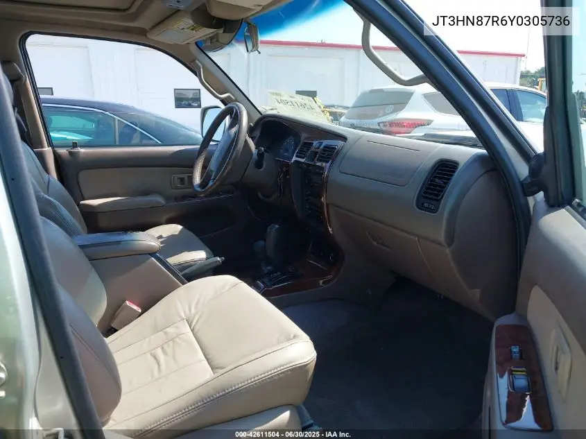 2000 Toyota 4Runner Limited V6 VIN: JT3HN87R6Y0305736 Lot: 42611504