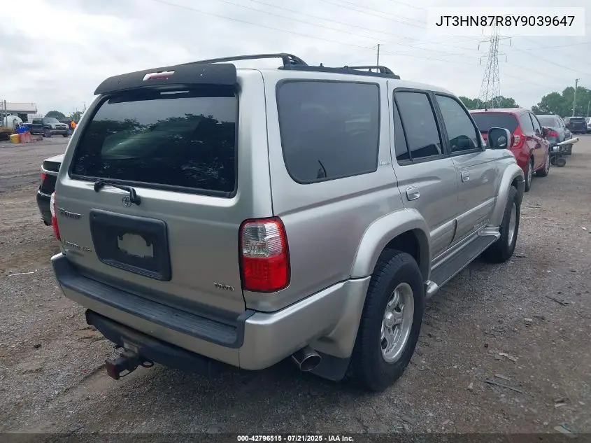 2000 Toyota 4Runner Limited V6 VIN: JT3HN87R8Y9039647 Lot: 42796515