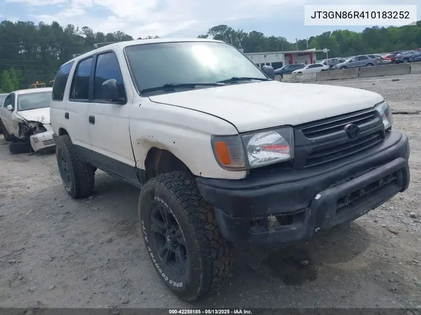 2001 Toyota 4Runner Sr5 V6 VIN: JT3GN86R410183252 Lot: 42258185