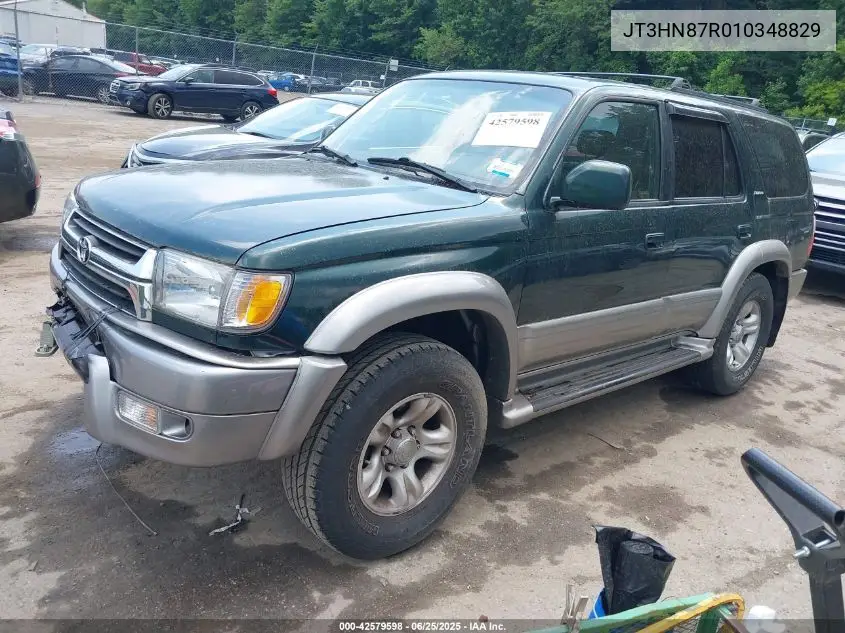 2001 Toyota 4Runner Limited V6 VIN: JT3HN87R010348829 Lot: 42579598